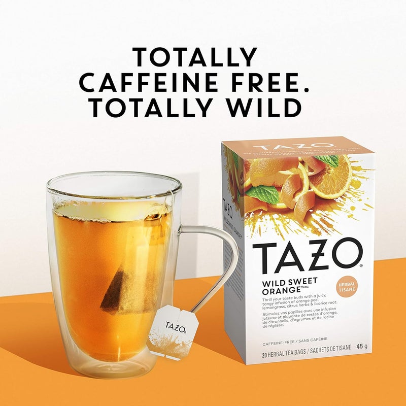Tazo Wild Sweet Orange Herbal Tea - 120 Tea Bags - Image 5